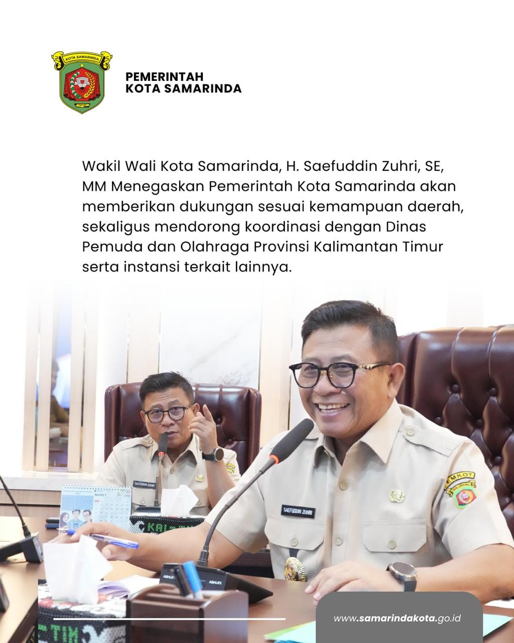 Wawali Samarinda Terima Audiensi UKM Teater Yupa UNMUL Jelang Festival Nasional