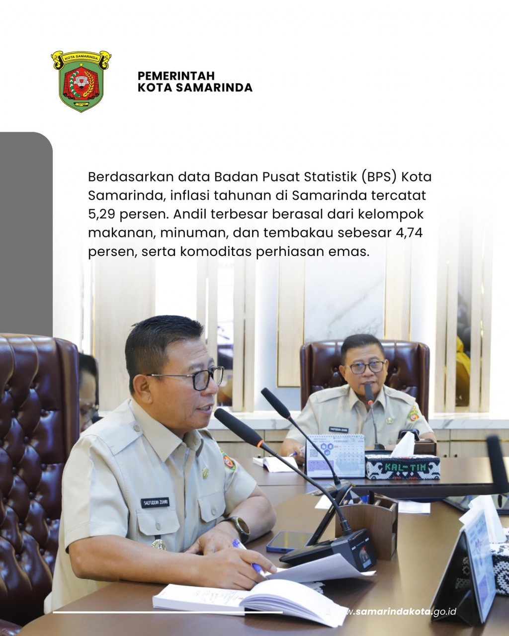 Jelang Lebaran, Pemkot Samarinda Perketat Pengendalian Inflasi