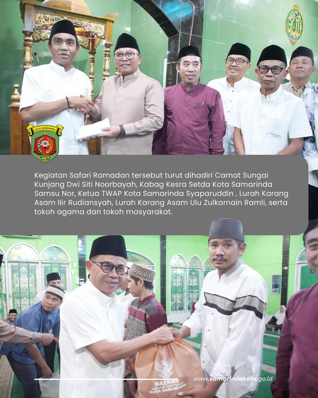 Safari Ramadan di Rapak Indah, Wawali Ajak Warga Bersama Wujudkan Samarinda Baldatun Thayyibatun