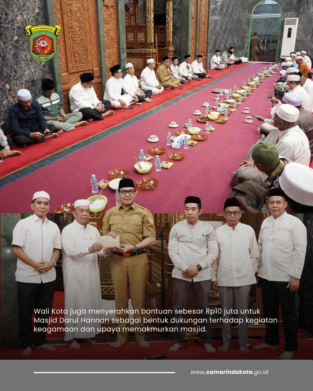 Di Masjid Darul Hannan, Wali Kota Ijazahkan Amalan Sedekah dalam Tausiyah Buka Puasa