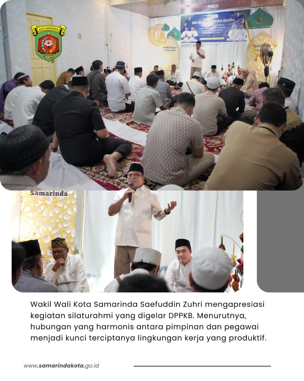 Wawali Samarinda Tekankan Integritas saat Bukber Bareng DPPKB