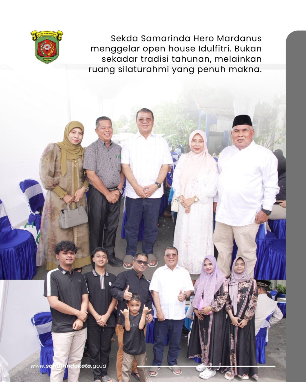 Sekda Samarinda Buka Pintu, Buka Hati di Hari Raya Idulfitri