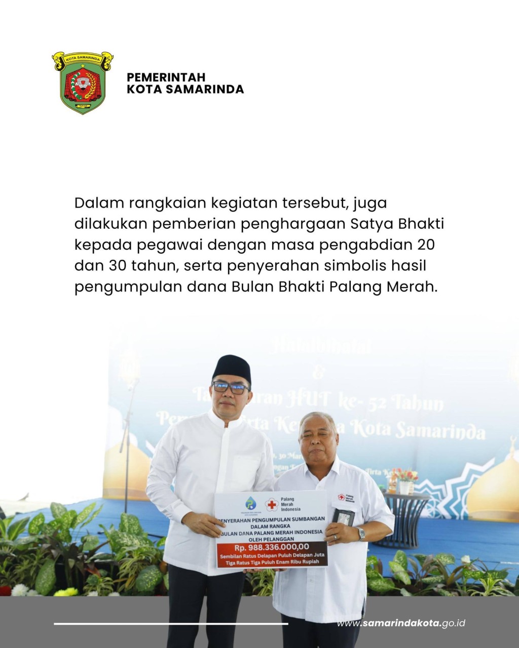 Halal Bihalal dan Tasyakuran HUT ke-52 Perumda Tirta Kencana, Tausiyah Andi Harun Sarat Pesan Kembali ke Fitrah