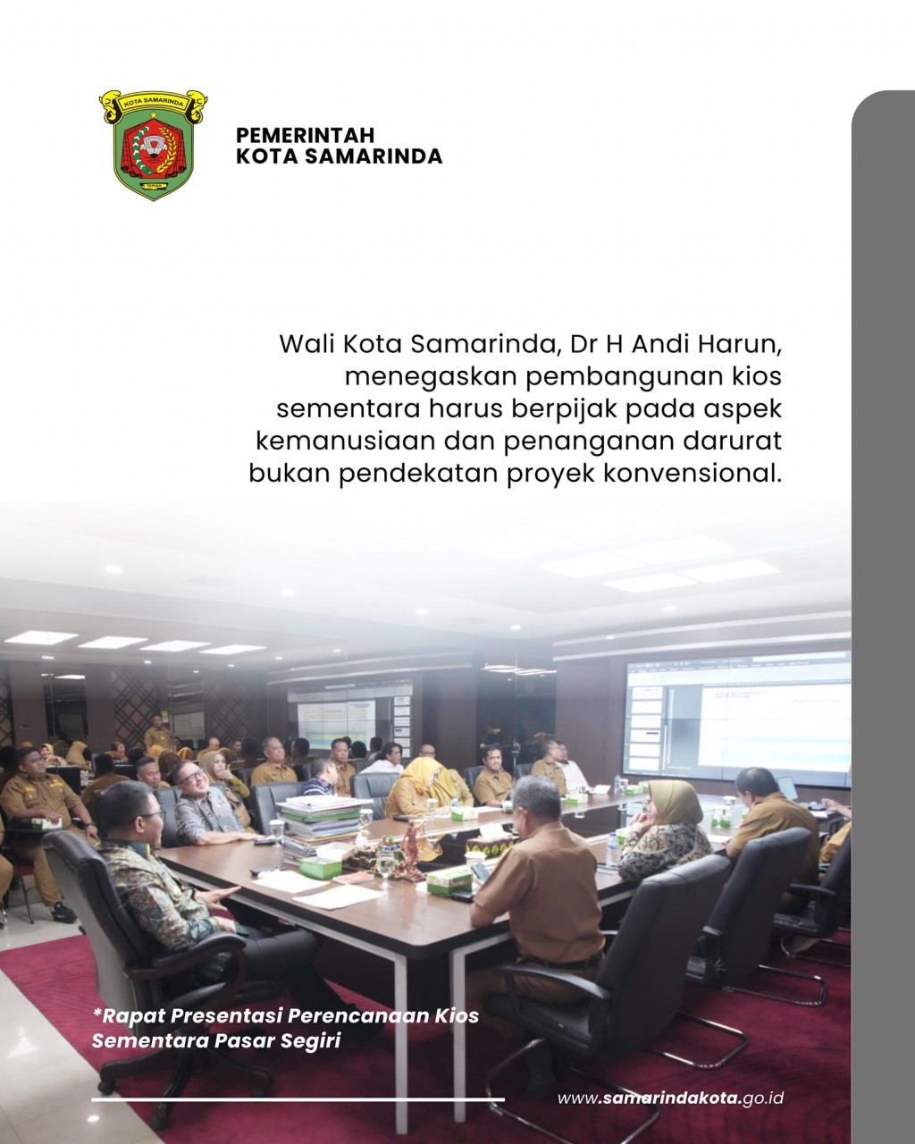 Gerak Cepat! Pemkot Samarinda Bangun Ulang Pasar Segiri, Kios Darurat Dikebut Tanpa Pola Proyek