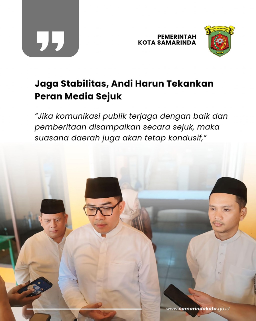 Jaga Stabilitas, Andi Harun Tekankan Peran Media Sejuk