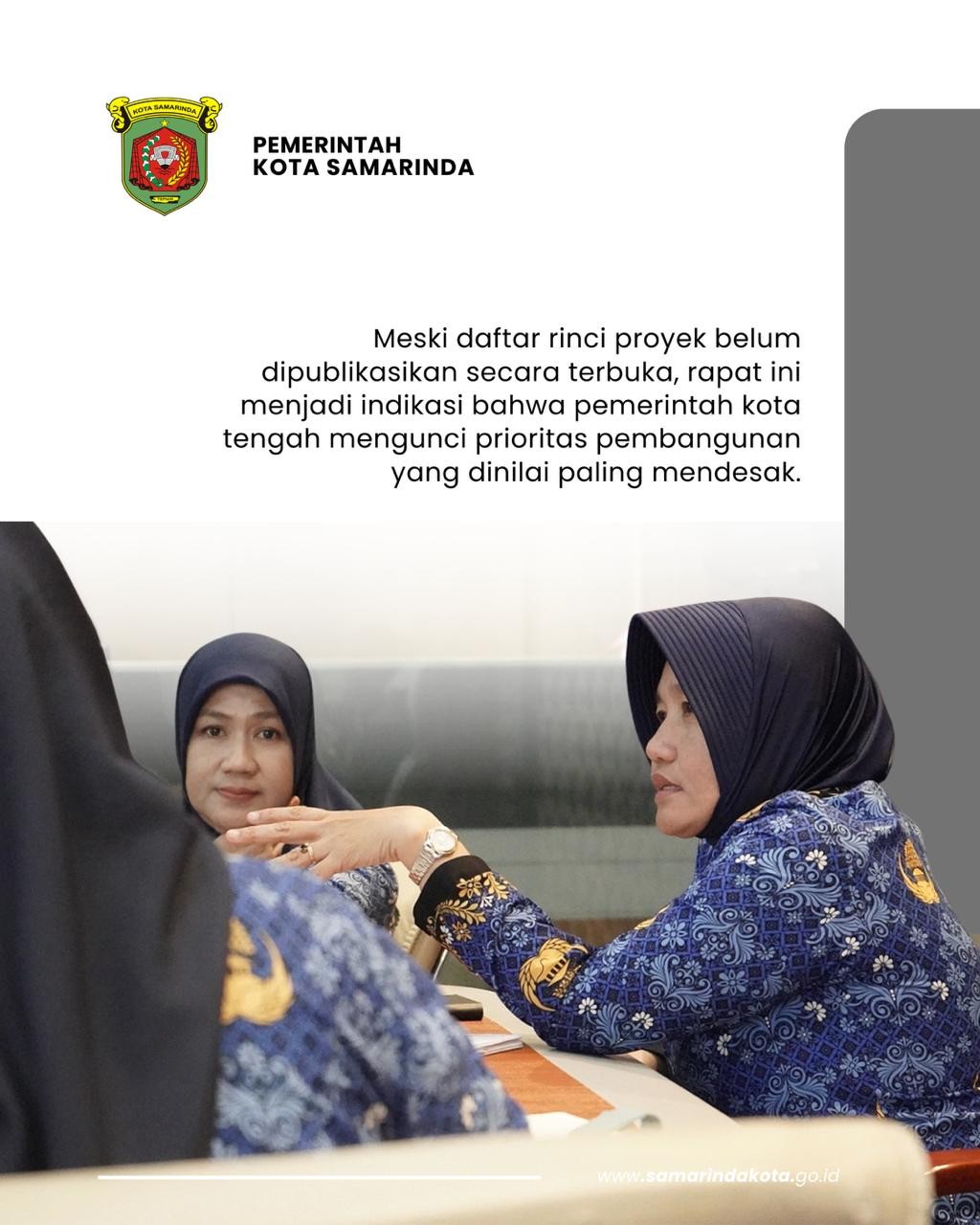 Sekda Samarinda Matangkan Konsep Proyek Strategis Kota Bersama Para Pimpinan OPD
