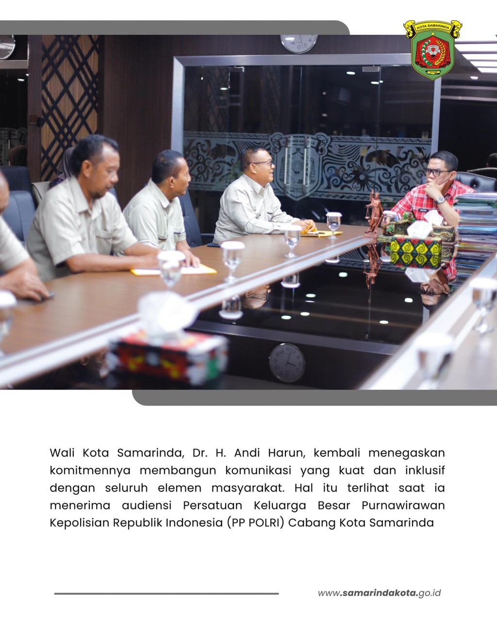 Andi Harun Perkuat Komunikasi, Rangkul Purnawirawan Polri