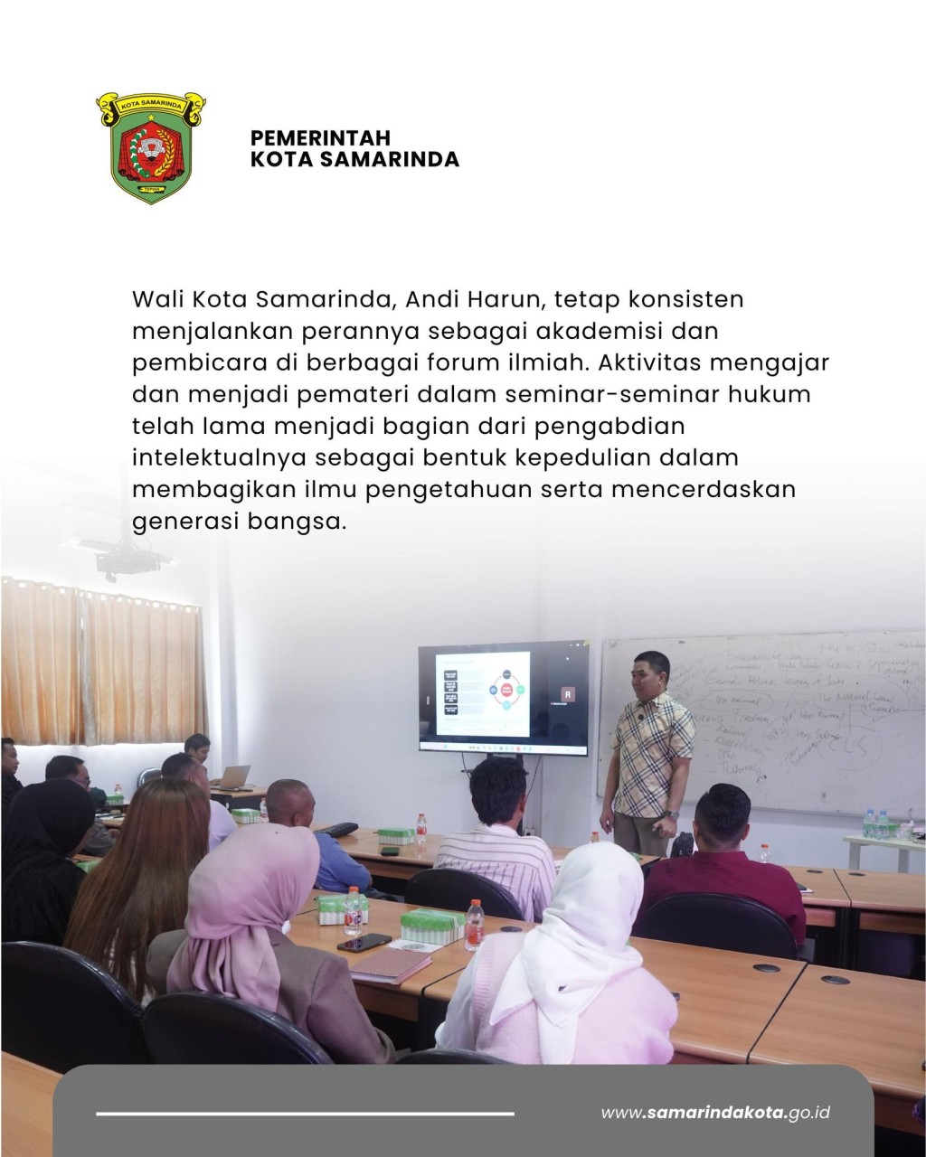 Andi Harun Kupas Politik Hukum Pembangunan Daerah di Hadapan Mahasiswa Magister Hukum Untag Samarinda