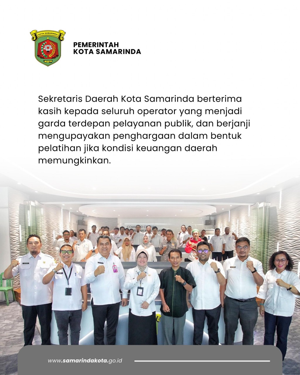 Sekda Samarinda Sambangi Relawan dan Operator di Balik Layar 112, Minta Data OPD yang Lambat Respons