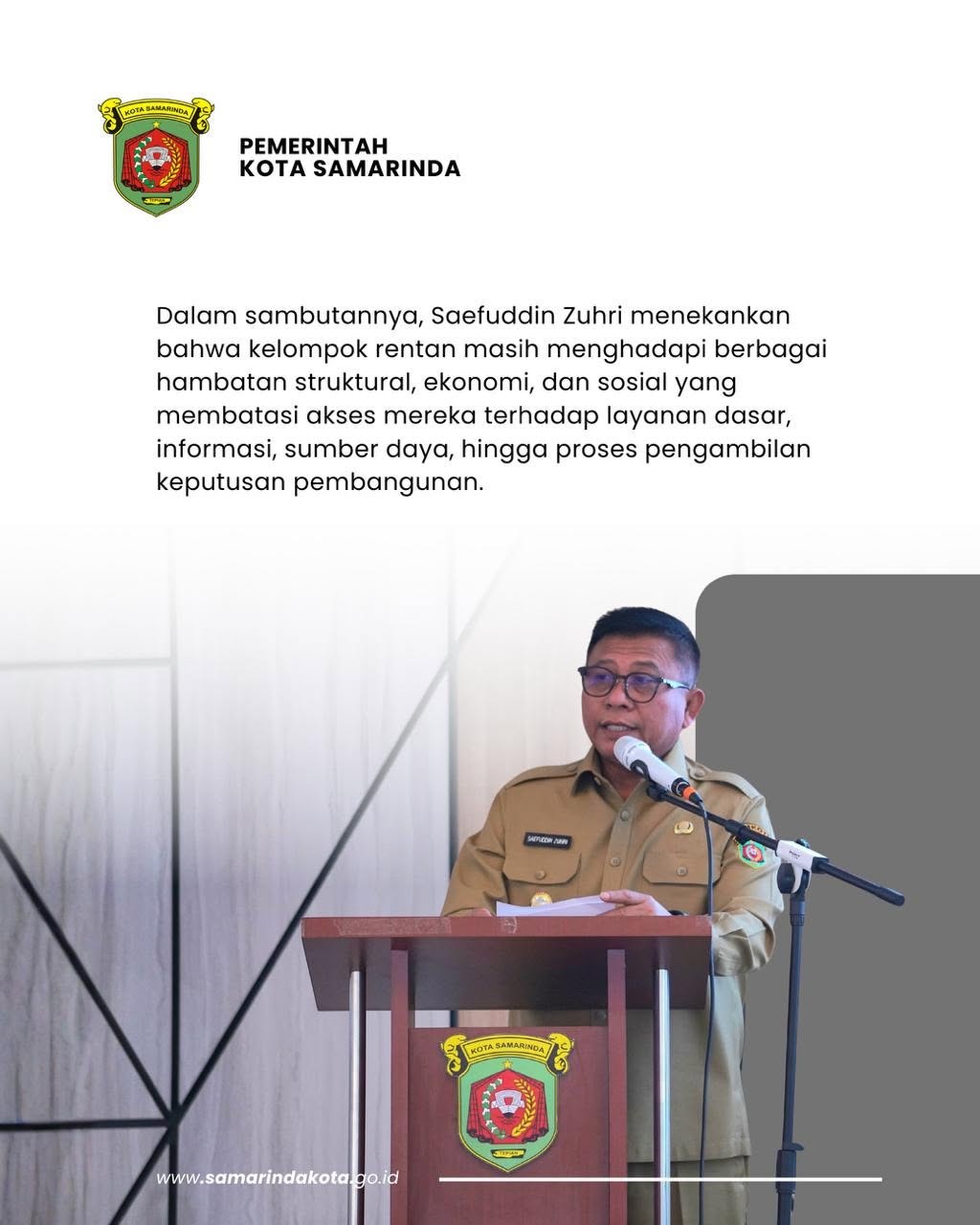 Musrenbang Tematik RKPD 2027, Pemkot Samarinda Perkuat Keterlibatan Kelompok Rentan dalam Pembangunan