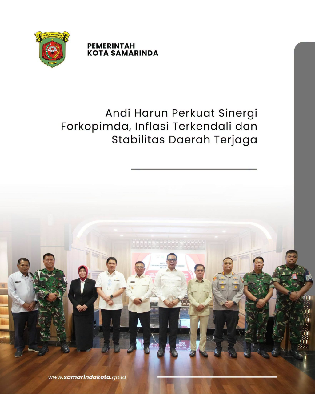 Andi Harun Perkuat Sinergi Forkopimda, Inflasi Terkendali dan Stabilitas Daerah Terjaga