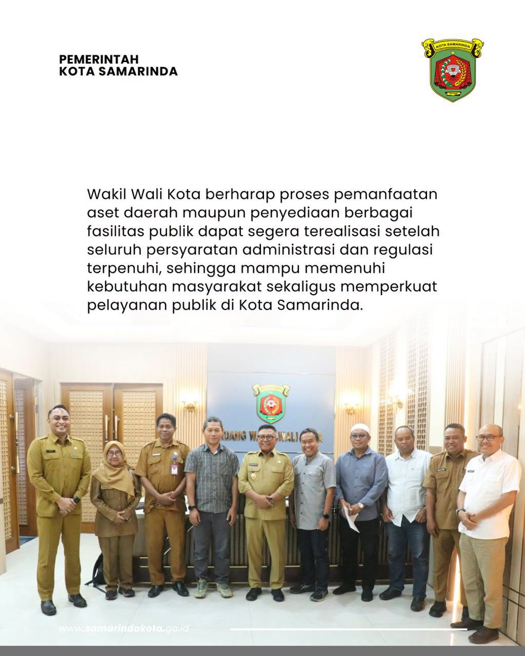 Wawali Samarinda Terima Audiensi Yayasan Masjid Al-'Urwah Al-Wutsqa Perum GTS Samarinda