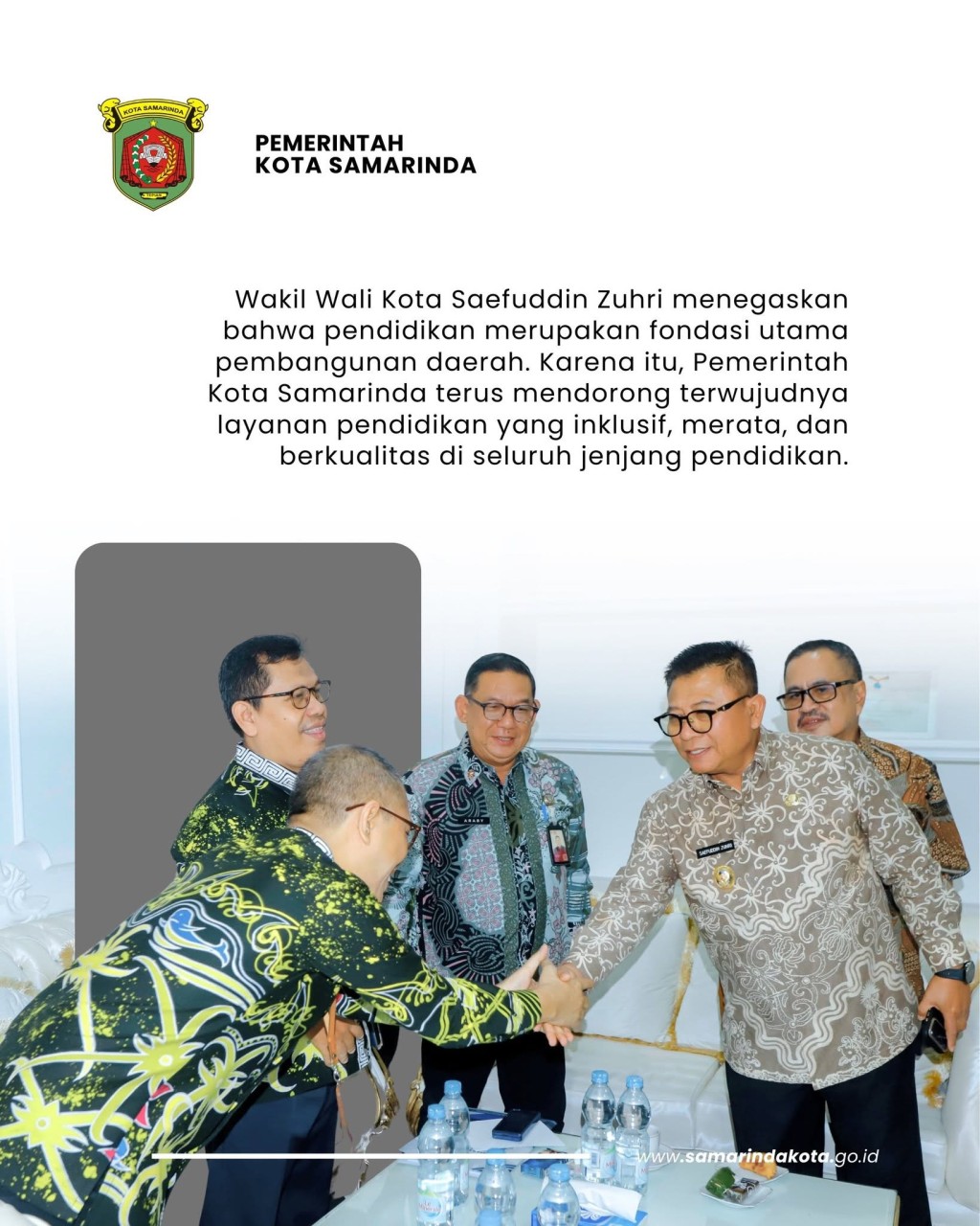 Buka Rakor Pendidikan 2026, Wawali Saefuddin Zuhri Tekankan Enam Isu Strategis Pendidikan
