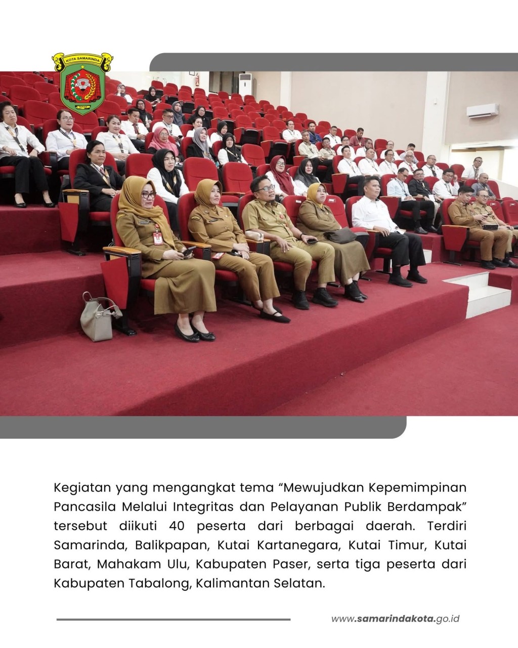 Jangan Terlena Jabatan, Wawali Samarinda Ingatkan Pejabat Tetap Jadi Pelayan Rakyat
